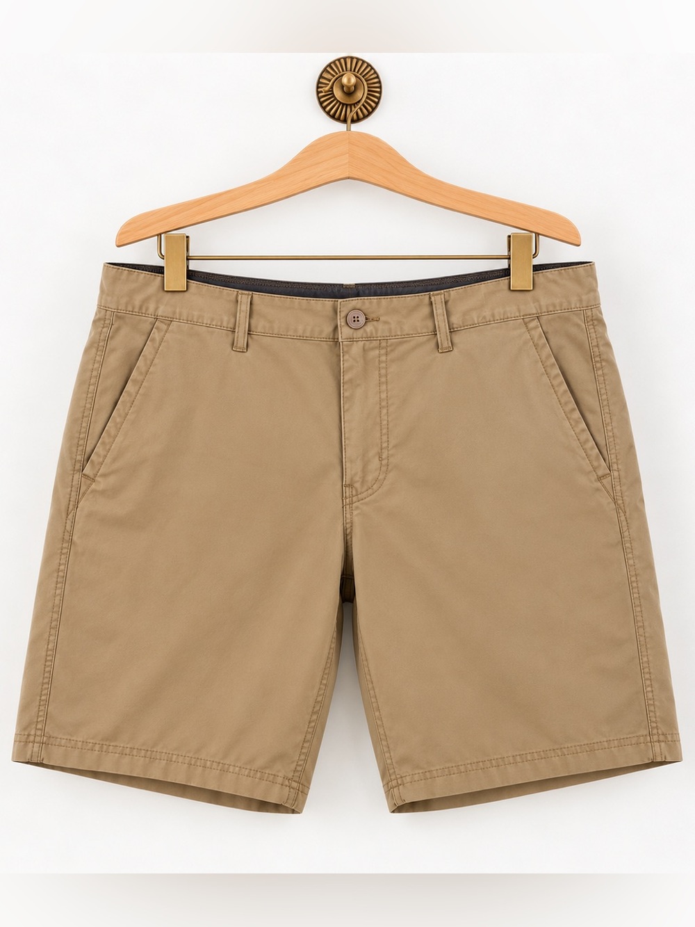 Burnside Men’s Khaki Stretch Hiking Shorts Size 36